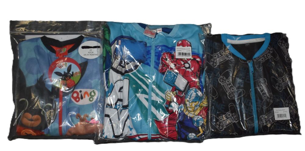 3 Boys Character Onesies