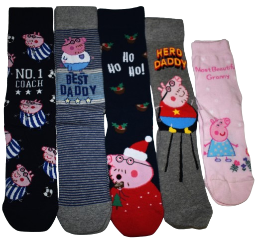 15 Adults Assorted Peppa Pig Socks