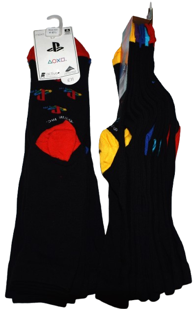 8 Boys 5 Pack Playstation Socks