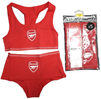 2 Girls 2 Piece Arsenal Underwear Sets