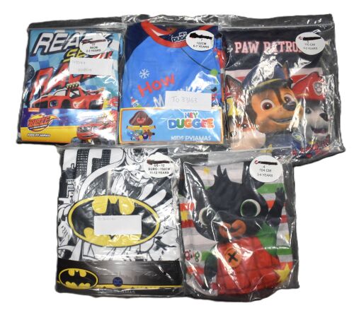 5 Boys Assorted Character Pyjamas