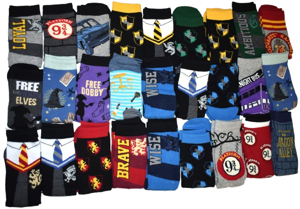 60 Kids Harry Potter Socks Size 4-6