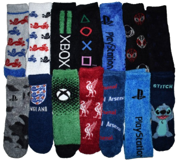 69 Boys Assorted Fluffy Socks