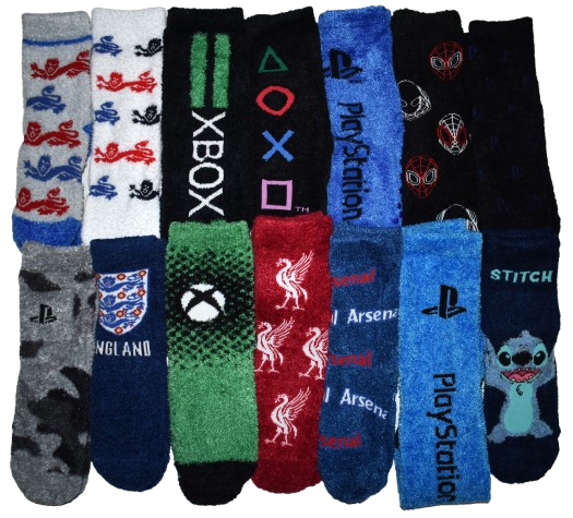 69 Boys Assorted Fluffy Socks