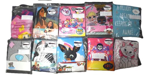 12 Girl's Assorted Character Pyjamas Age 5-6