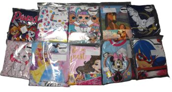 12 Girl's Assorted Character Pyjamas Age 5-6