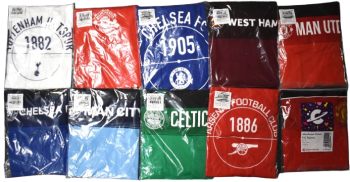 39 Boys Assorted Football Short Pyjamas