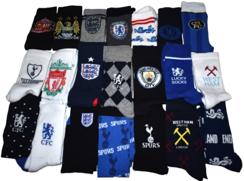 39 Assorted Football Socks