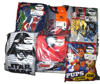 6 Boy's 2 Pack Character Pyjamas