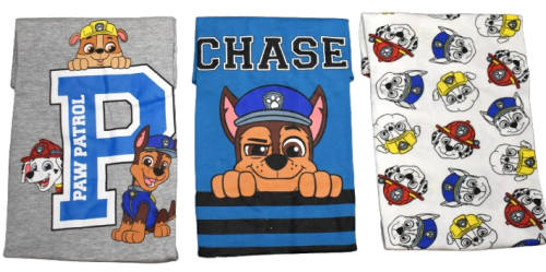 6 Boys Paw Patrol 3 Pack T-Shirts Size 1-2Years