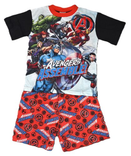 12 Boy's Avengers Short Pyjamas