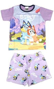10 Girls Bluey Short Pyjamas