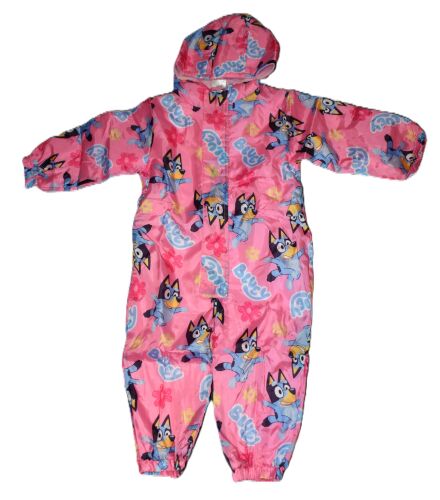 14 Girl's Bluey Puddlesuits/Splashsuits