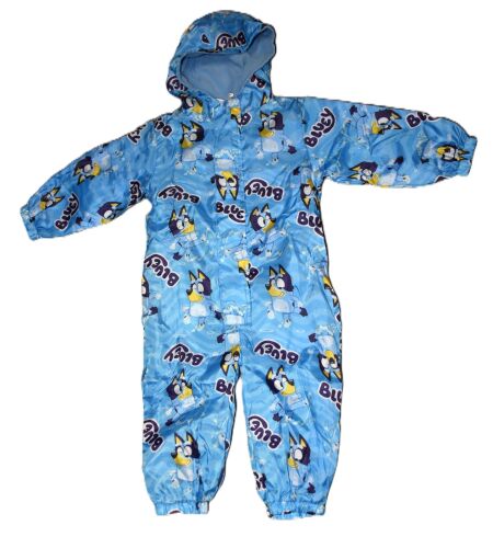 12 Boy's Bluey Puddlesuits/Splashsuits