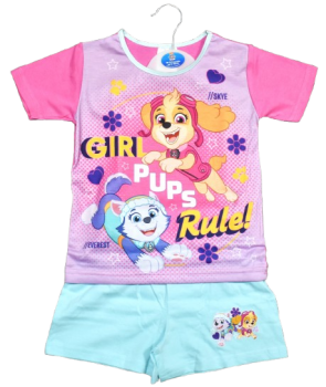 18 Girls Paw Patrol Short Pyjamas