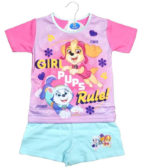 18 Girls Paw Patrol Short Pyjamas
