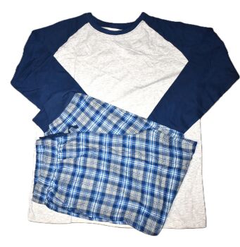 1 Men's Check Trousers Pyjama Large