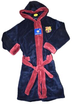 1 Boy's Fleece Barcelona Dressing Gown Age 7-8