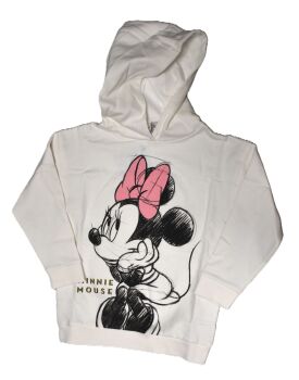 1 Girl's Minnie Mouse Sweat Top Hoodie Age 6-7