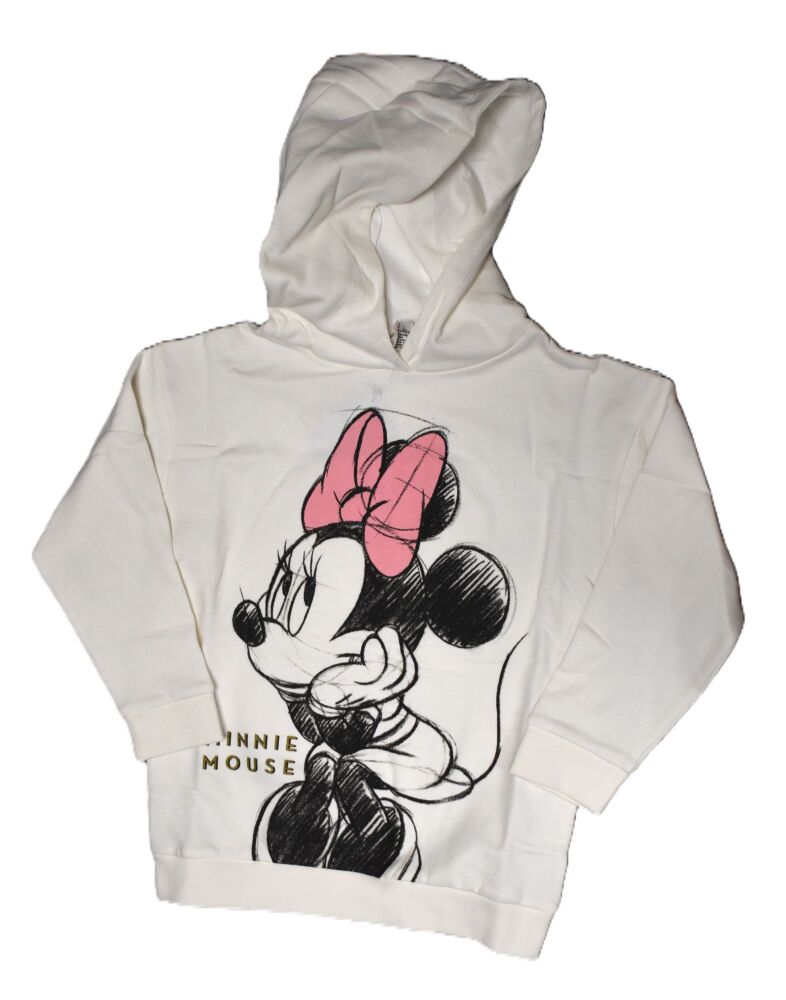 1 Girl's Minnie Mouse Sweat Top Hoodie Age 6-7