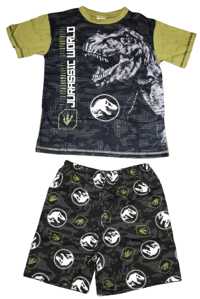 15 Boys Jurassic Park Short Pyjamas