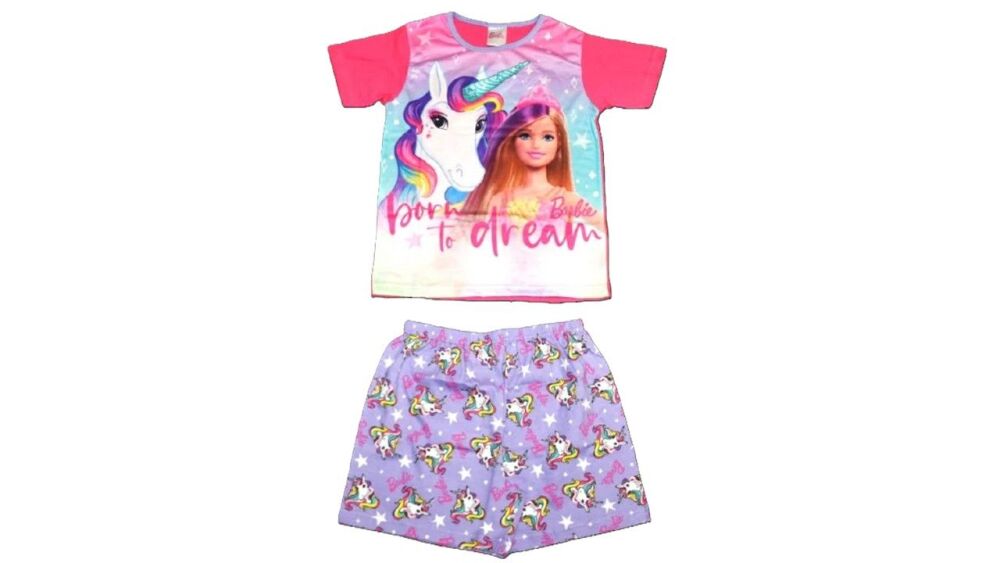 9 Girls Barbie Short Pyjamas