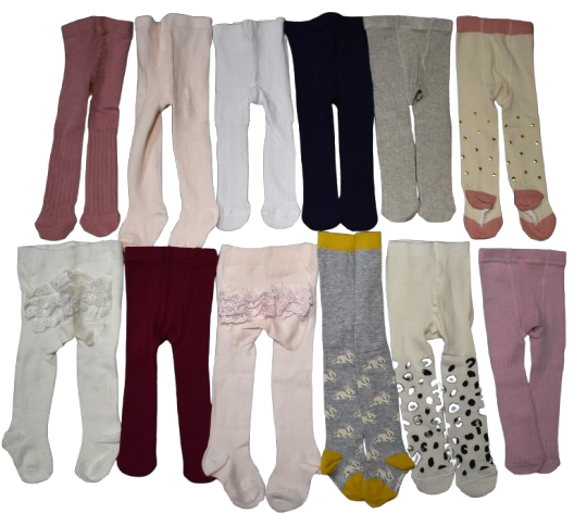 77 Pairs Of Girls Assorted Tights