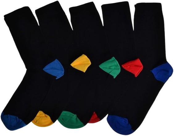 15 Mens 5 Pack Socks Size 8-11