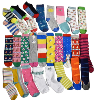 276 Assorted Kids Socks Size 12.5-3.5, just 33p each!