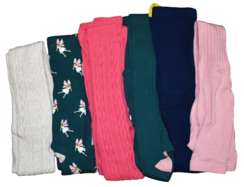 63 Pairs Of Girls Tights Age 8-9