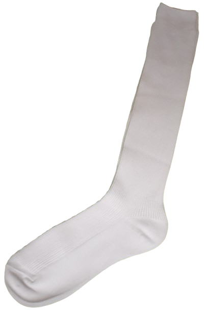 126 White Knee High Socks Size 12.5-3.5