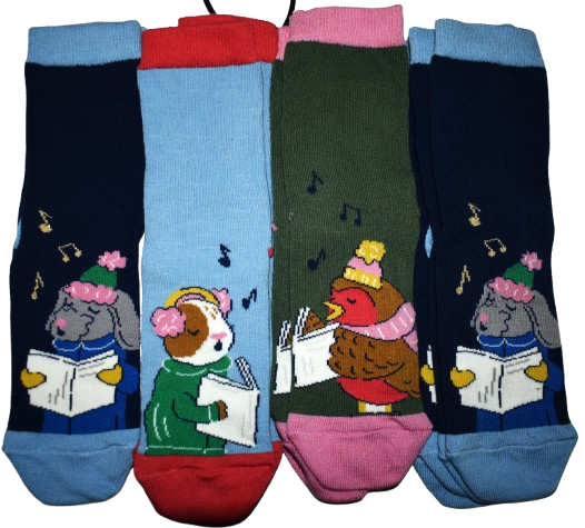 7 Girls Character Socks Size 9-12