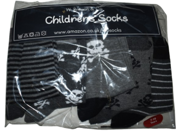 12 Boys 5 Pack Socks Size 12.5-3.5