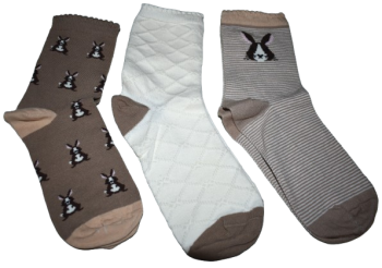 24 Assorted Girls Socks Size 4-6.5