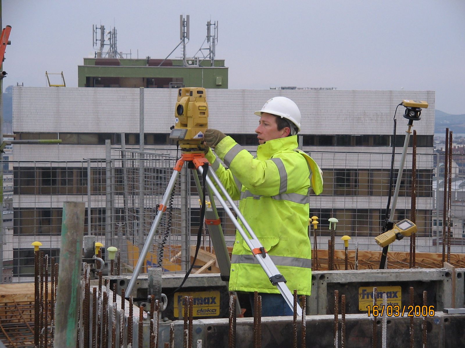 On top of the Roland Levinskey Building, Plymouth University