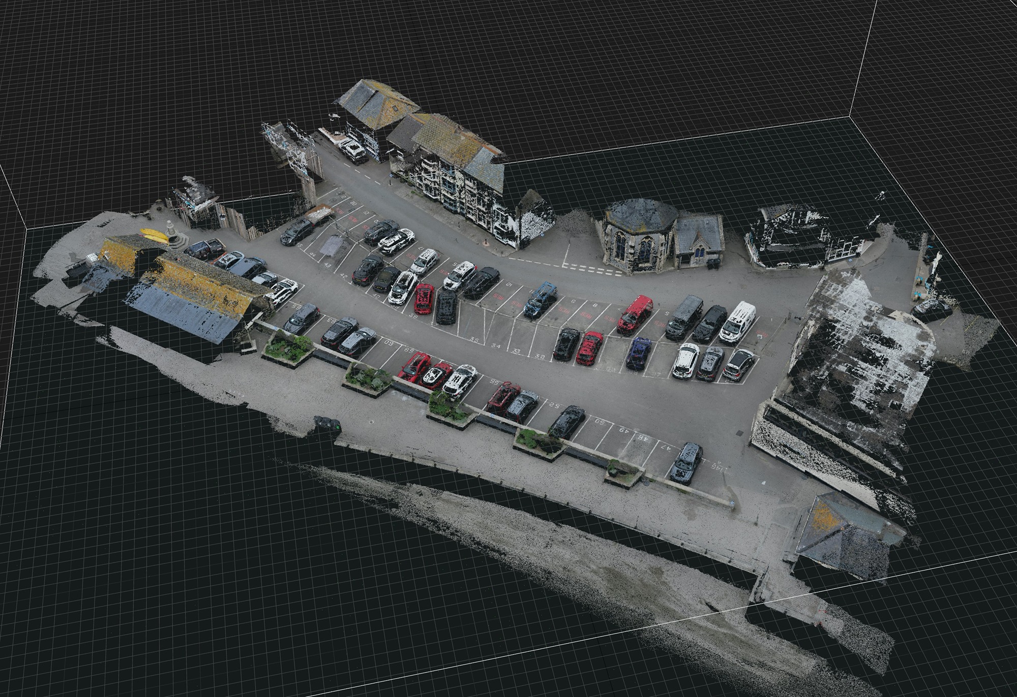 3d surface model at Looe, Cornwall