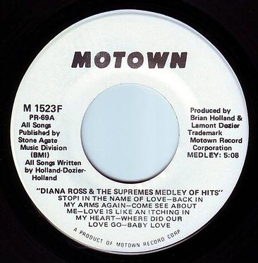 DIANA ROSS & THE SUPREMES - MEDLEY OF HITS - MOTOWN DEMO