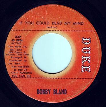 BOBBY BLAND - IF YOU COULD READ MY MIND - DUKE