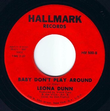 LEONA DUNN - BABY DON'T PLAY AROUND - HALLMARK
