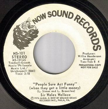 SIR WALES WALLACE - PEOPLE SURE ACT FUNNY - NOW dj