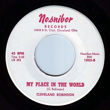 CLEVELAND ROBINSON - MY PLACE IN THE WORLD - NOSNIBOR