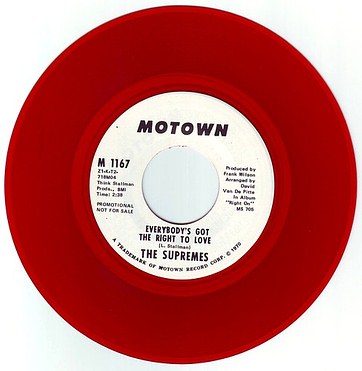 SUPREMES - EVERYBODY'S GOT THE RIGHT TO LOVE - MOTOWN DEMO