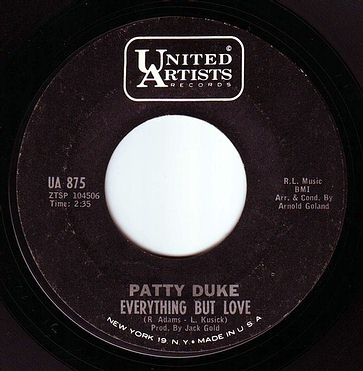 PATTY DUKE - EVERYTHING BUT LOVE - UA