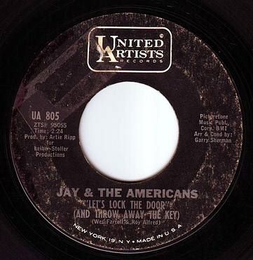 JAY & THE AMERICANS - LET'S LOCK THE DOOR - UA