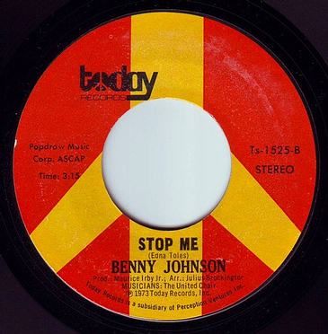 BENNY JOHNSON - STOP ME - TODAY
