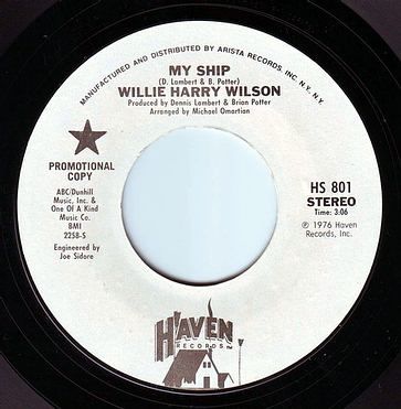 WILLIE HARRY WILSON - MY SHIP - HAVEN DEMO