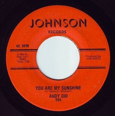 ANDY DIO - YOU ARE MY SUNSHINE - JOHNSON