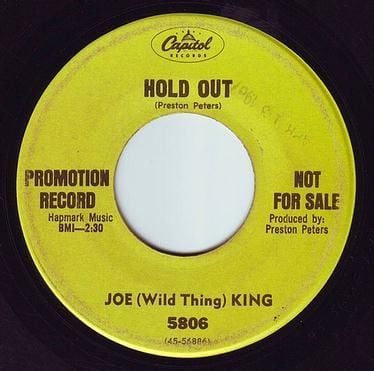 JOE (Wild Thing) KING - HOLD OUT - CAPITOL DEMO