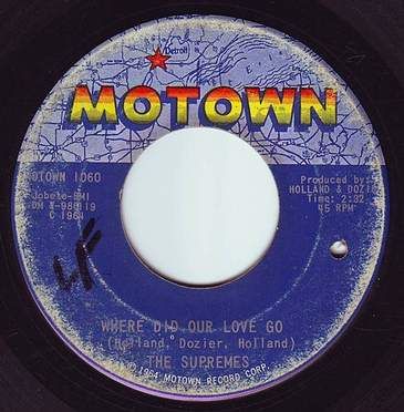 SUPREMES - WHERE DID OUR LOVE GO - MOTOWN