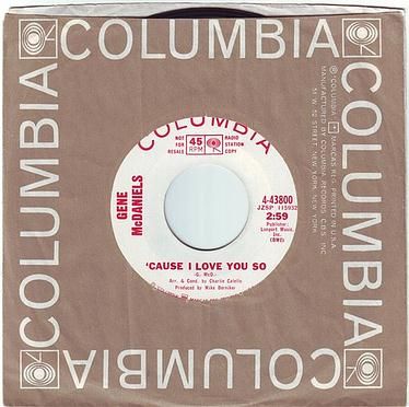 GENE McDANIELS - 'CAUSE I LOVE YOU SO - COLUMBIA DEMO